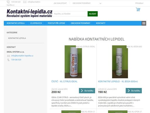 www.kontaktni-lepidla.cz