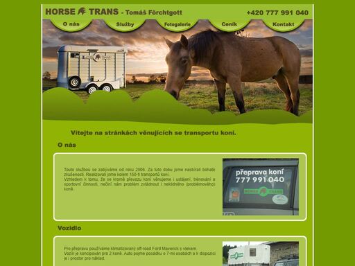 horse transport - tomáš förchtgott