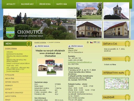 www.obec-chomutice.cz