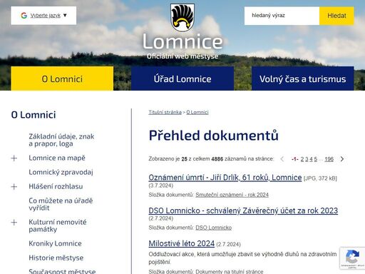 www.lomnice.cz