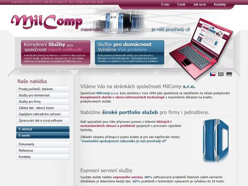 milcomp.eu - expresní servis počítačů a notebooků