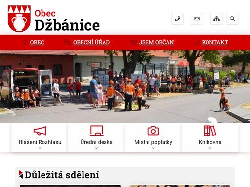 www.obec-dzbanice.cz