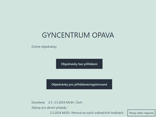 www.gyncentrumopava.cz