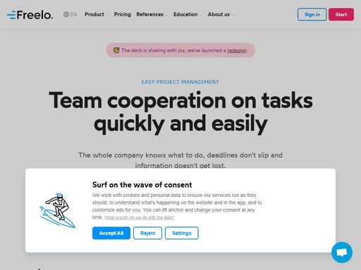 freelo is designed for independent professionals and small teams who want to have absolute control over their projects.