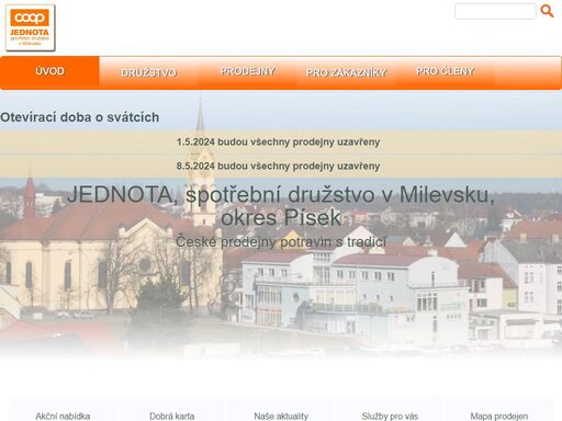 www.jednota-milevsko.cz