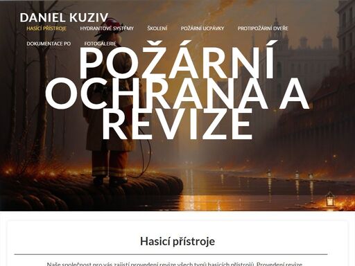 daniel kuziv - služby v požární požární ochraně a revize