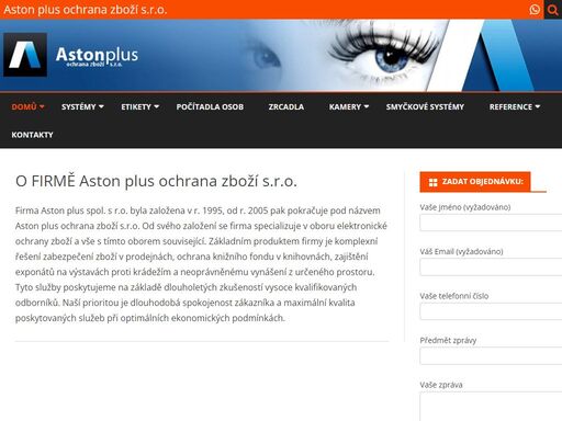 firma aston plus spol. s r.o. byla založena v r. 1995, od r. 2005 pak pokračuje pod názvem aston plus ochrana zboží s.r.o. od svého založení se firma specializuje v oboru elektronické ochrany zboží.