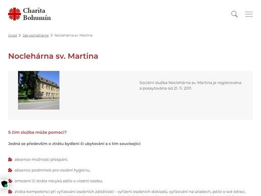 bohumin.charita.cz/jak-pomahame/nocleharna-sv-martina