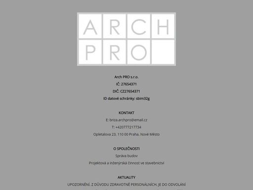 www.archpro.cz