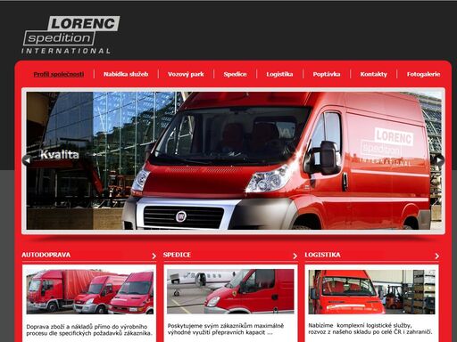 lorenc-spedition.com - váš profesionální parner v oboru mezinárodní přepravy, logistiky a spedice