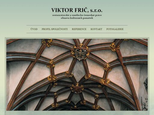 restaurátorské a malířské práce – profil společnosti viktor frič