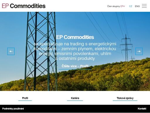 ep commodities (epc) se specializuje na trading s energetickými komoditami, tranzitními a skladovacími kapacitami. strukturuje transakce se zemním plynem, elektrickou energií, emisními povolenkami, uhlím a ostatními produkty napříč regiony.