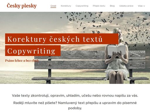 korektury českých textů - pravopisné, gramatické i stylistické. psaní článků a textů na weby. spolehlivě.