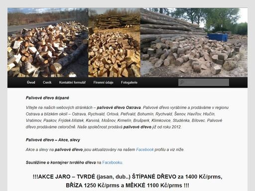 palivové dřevo výroba. dřevo sklad ostrava. palivové dřevo rozvážíme v regionech ostrava, havířov, bohumín, rychvald, orlová, paskov, krmelín, hlučín