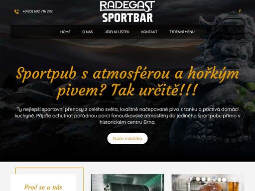 www.radegast-sportbar.cz