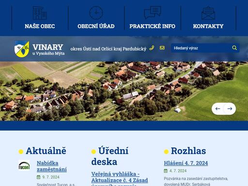 www.obecvinary.cz