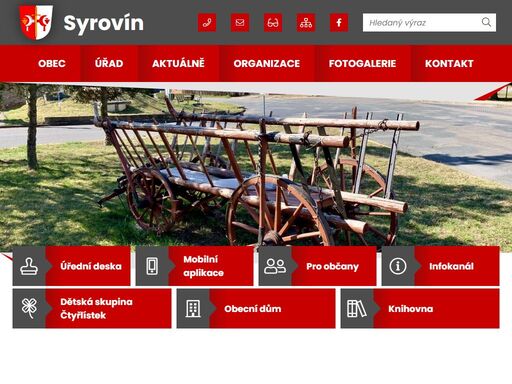 oficiální stránky obce syrovín