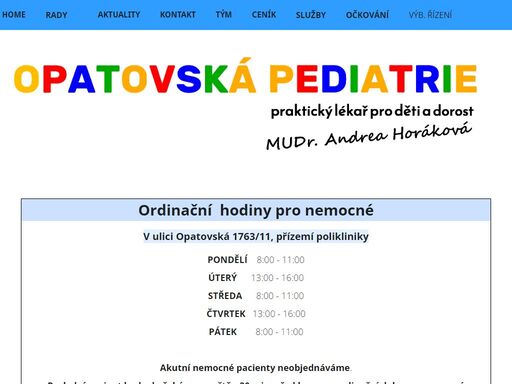 www.opatovskapediatrie.cz