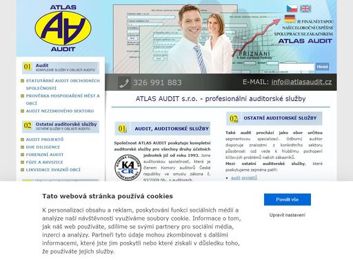 společnost atlas audit poskytuje kompletní auditorské služby, účetnictví a daně, účetní a daňové poradenství, audit projektů, due diligence, forenzní audit, fúze, akvizice atd.