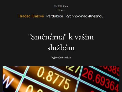 změňte měnu za sazby, které vám vyhovují.
náměstí. 28. ríjna, hradec králové.
+420 775 695 567
