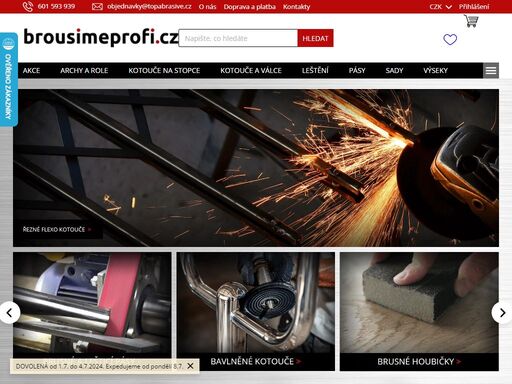 homepage. #výběr profesionálních brousicích nástrojů  #