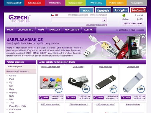 reklamní usb flash disky a usb reklamní předměty a dárky - online prodej, potisk a další reklamní služby. reklamní předměty czech image s.r.o.