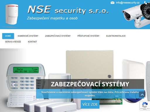 nse security litoměřice - zabezpečovací, kamerové a přístupové systémy, elektroinstalace, servis a revize