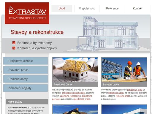 stavební společnost extrastav s.r.o. – stavby a rekonstrukce rodinných domů a komerčních a výrobních objeků.