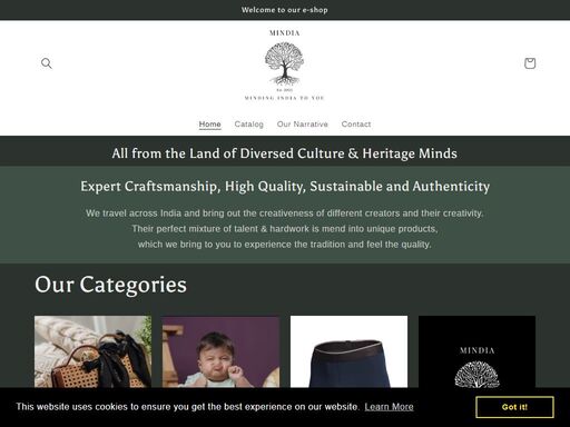 mindia is a store that brings indian designers and unique products to you from different artisans.