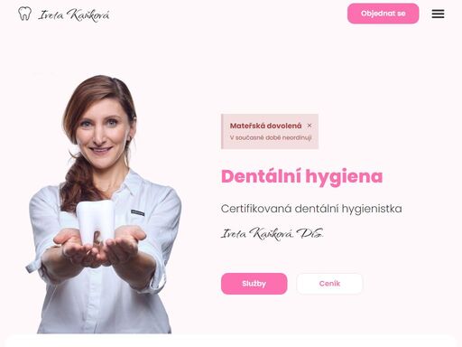 certifikovaná dentální hygienistka v českých budějovicích. ? dentální hygiena ? bělení zubů ? airflow ? dentální hygiena pro děti