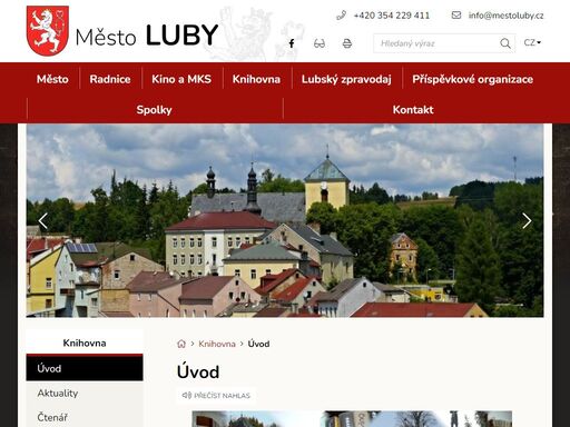 oficiální stránky města luby