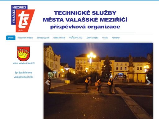 technické služby města valašské meziříčí příspěvková organizace. správa chodníků, hřbitova, sportovišť.
