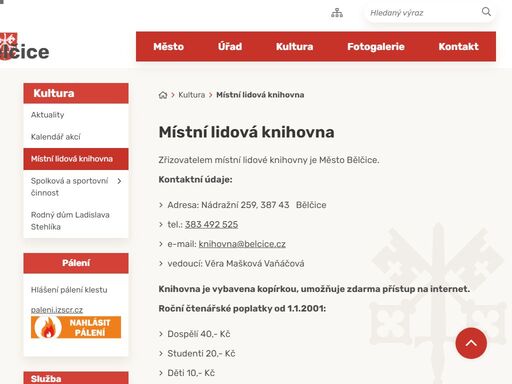 oficiální stránky města bělčice
