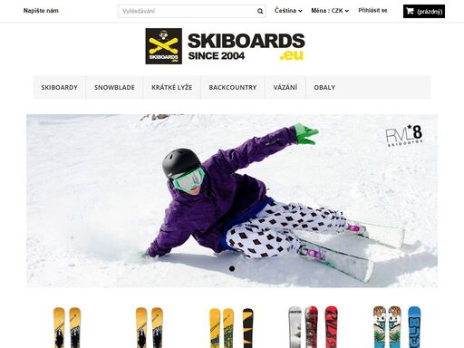 skiboards.eu - nejlepší skiboardy, snowblady, krátké lyže i lyže z celého světa