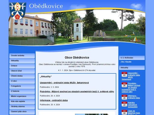 www.obedkovice.cz