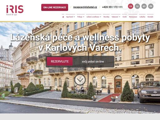oficiální webové stránky spa hotelu iris v karlových varech, který nabízí lázeňské pobyty a luxusní wellness. 