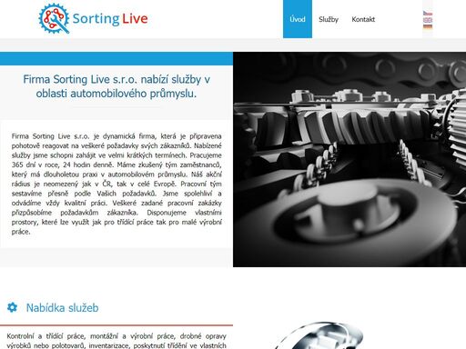 firma sorting live s.r.o. je dynamická firma, která je připravena pohotově reagovat na veškeré požadavky svých zákazníků. kontrolní práce.