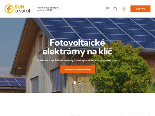 sun krystal - vaše čistá energie od roku 2009. instalujeme fotovoltaické elektrárny „na klíč“ pro rodinné domy a průmyslové stavby.