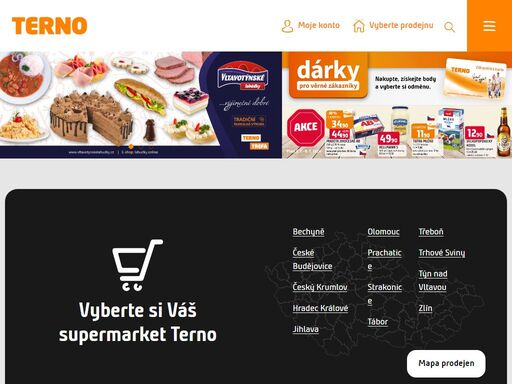 český supermarket terno nabízí největší výběr potravin od regionálních výrobců. vyberte si akční zboží z aktuálního letáku. nakupujte levně.