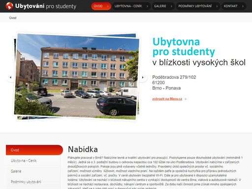 www.ubytovani-prostudenty.cz