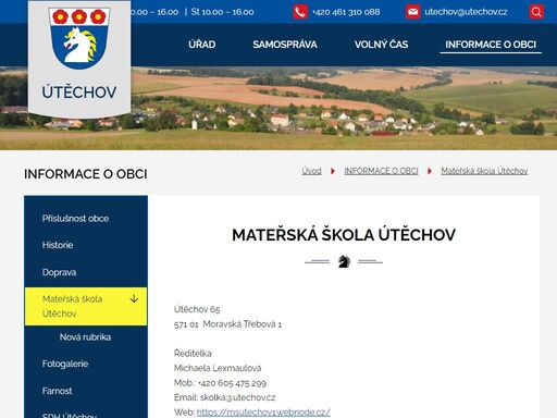 www.utechov.cz/materska-skola-utechov