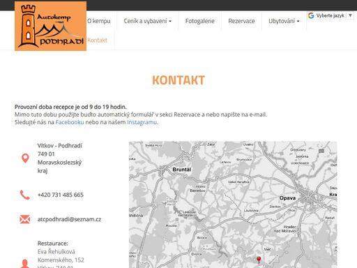 autokemppodhradi.cz/kontakt.html