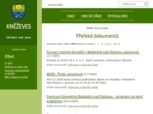 www.obecknezeves.cz