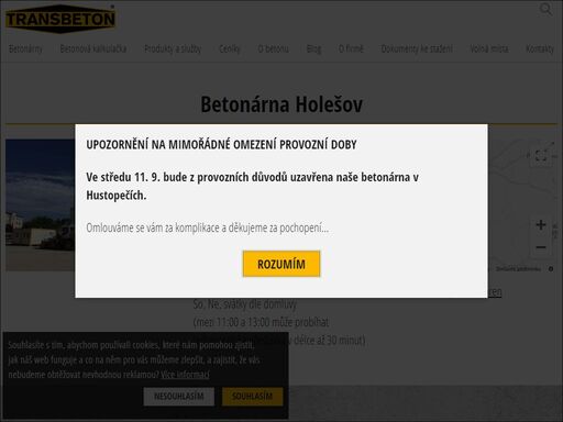 čerstvý beton, speciální betonové směsi, lité podlahové betony lpp pro holešov a okolí. výroba a prodej betonu, čerpání betonu až do vzdálenosti 56 m.