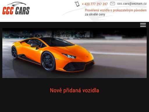 ccc-cars.cz - prověřená  vozidla s prokazatelným původem za skvělé ceny