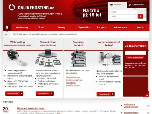 www.onlinehosting.cz