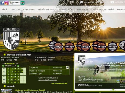 www.golfhluboka.cz