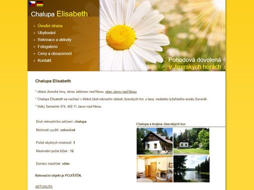 www.chalupaelisabeth.cz