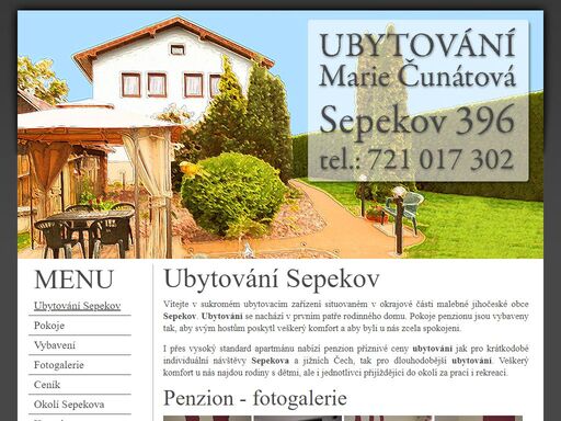 www.ubytovanisepekov.cz