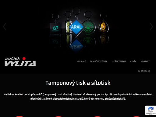 společnost vylita byla založena v listopadu 1991 a jako jedna z prvních se stala poskytovatelem tampónového potisku reklamních předmětů, průmyslových a spotřebních výrobků.